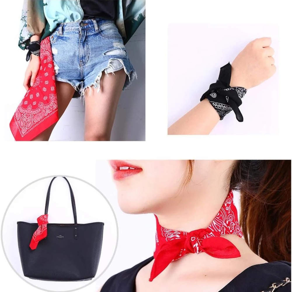 Unisex Men Women Bandana Hairb - Handkerchief Cotton Men ulasan dan harga