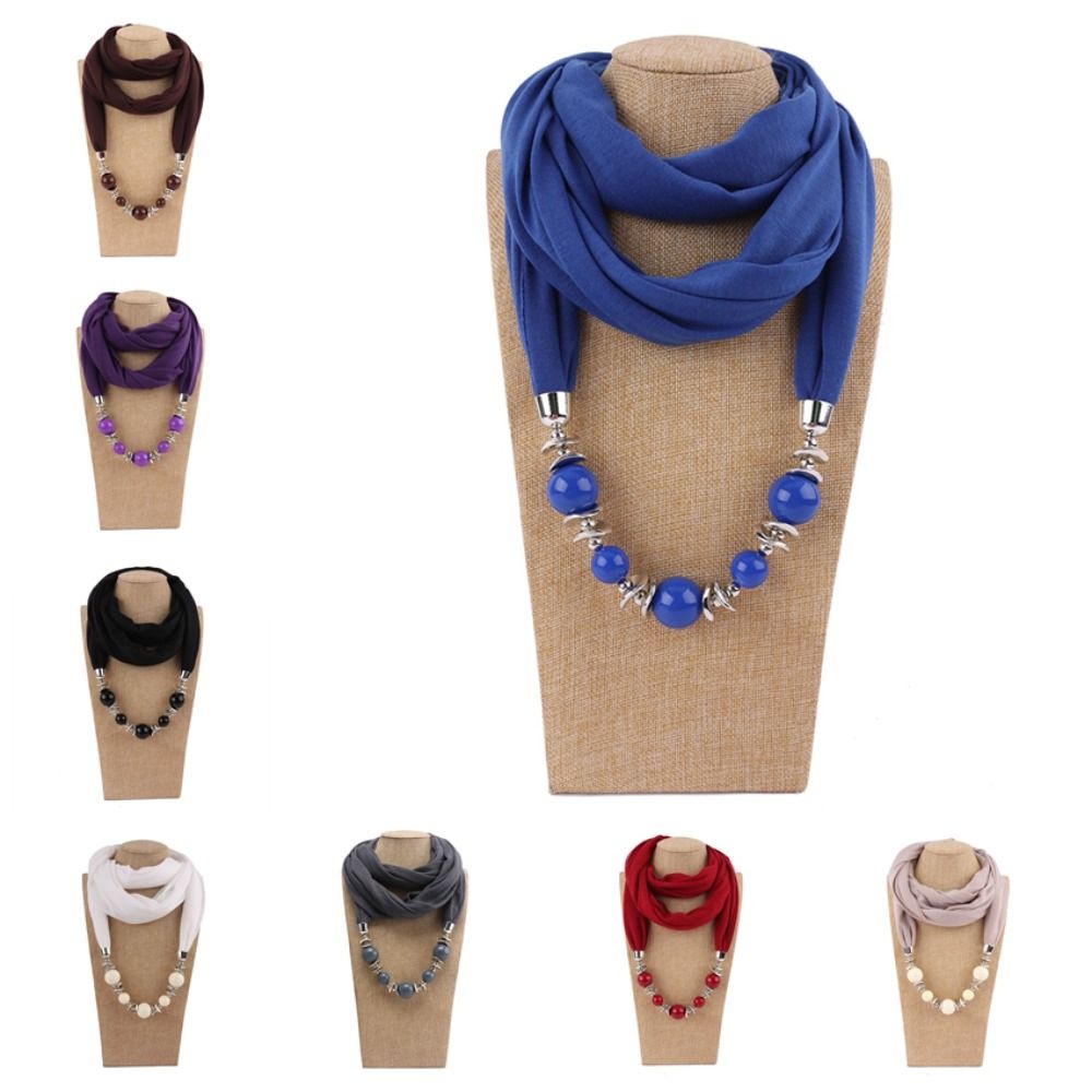 New Chiffon Scarf Necklace Bea - Infinity Scarf Knit ulasan dan harga