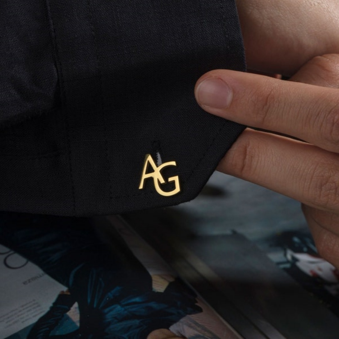 Custom Name Cufflinks for Men  - Tie Clip Silver ulasan dan harga