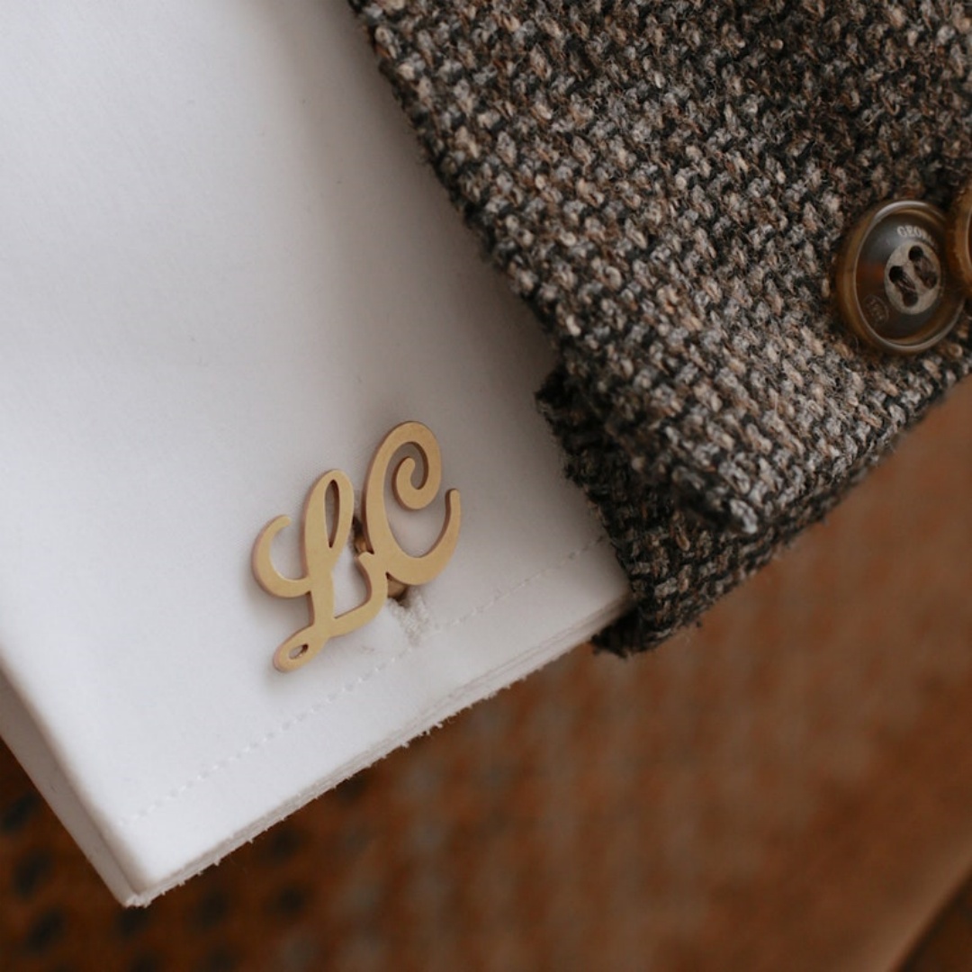 Custom Name Cufflinks for Men  - Tie Clip Silver ulasan dan harga