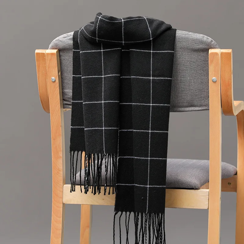 2023 New Winter Men Scarf Keep - Muffler Men Wool ulasan dan harga