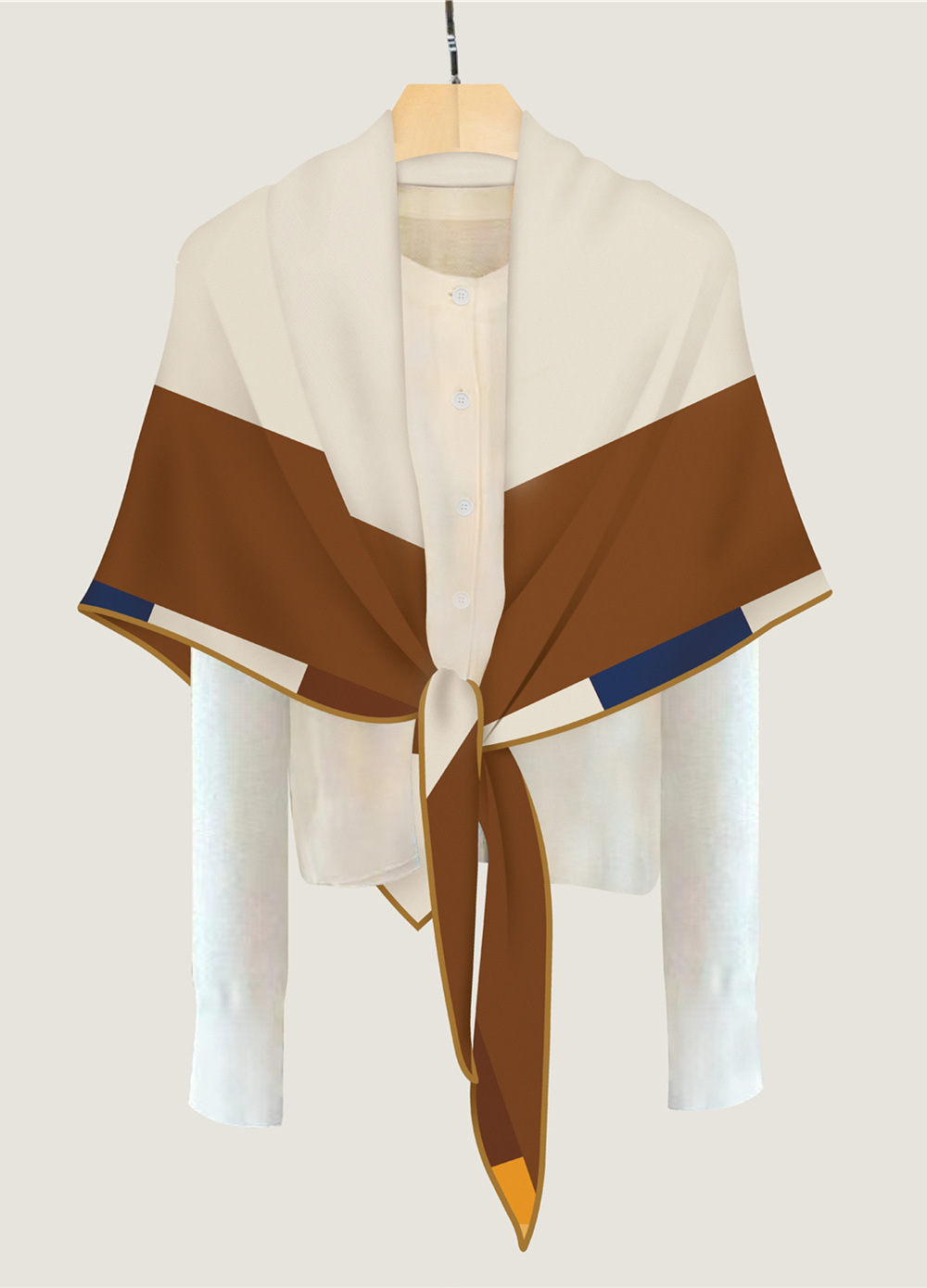Triangle Cashmere Silk Scarf W - Pashmina Wrap Large ulasan dan harga