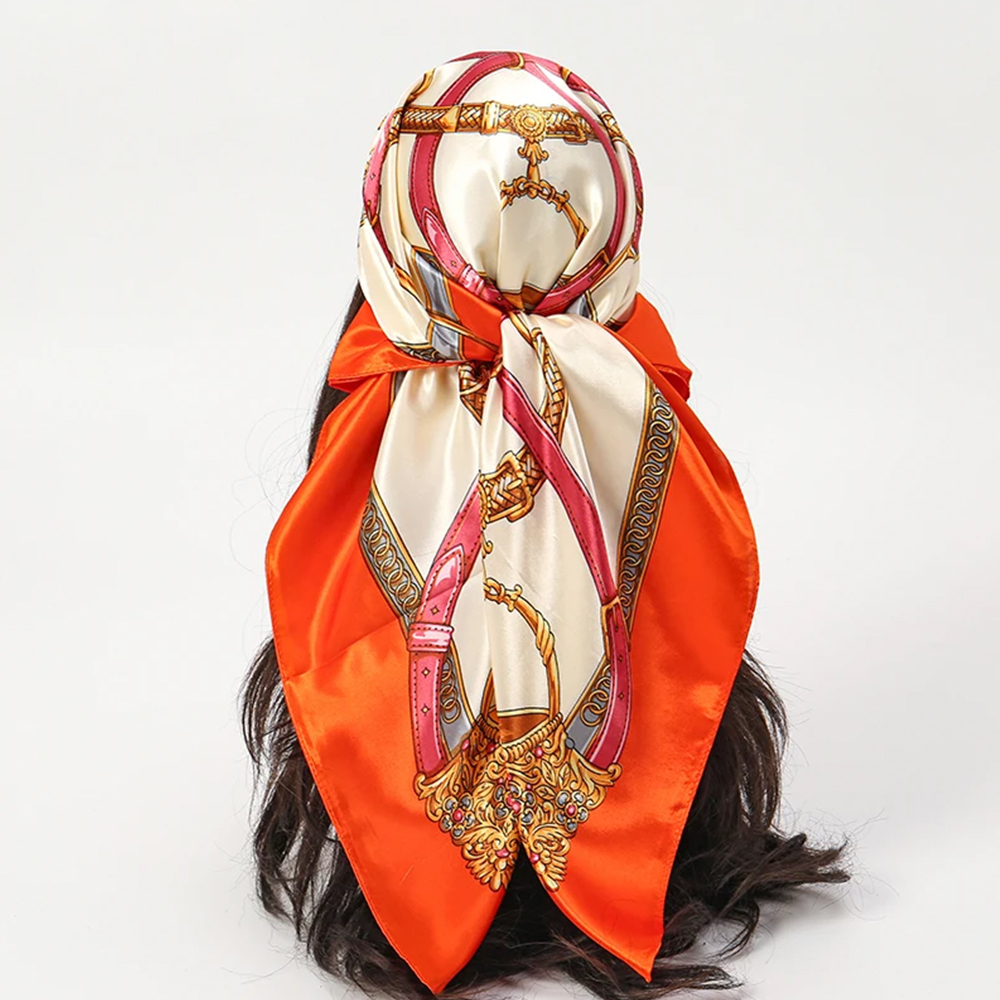 Fashion Scarves 90*90cm Women  - Ascot Neck Scarf ulasan dan harga