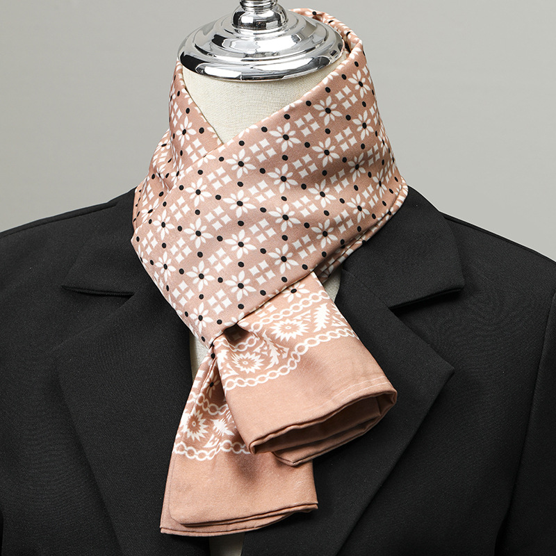 Men's Scarf Imitation Silk Nec - Ascot Neck Scarf ulasan dan harga