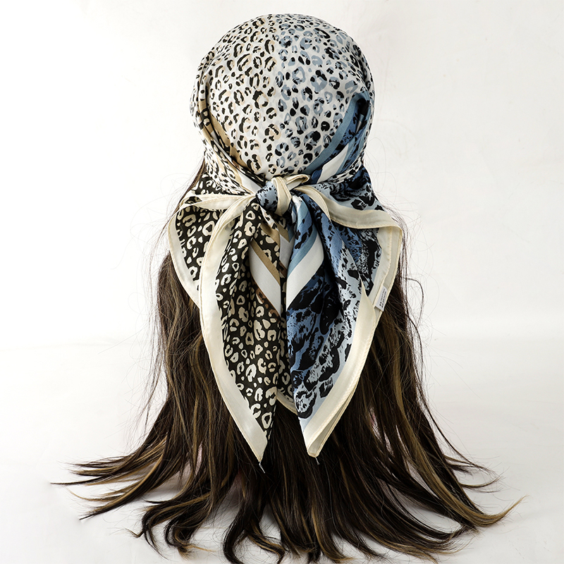 Luxury Silk Shawl Fat Cat Squa - Head Wrap Turban ulasan dan harga