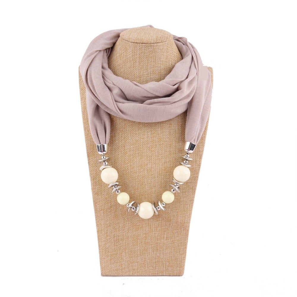 New Chiffon Scarf Necklace Bea - Infinity Scarf Knit ulasan dan harga